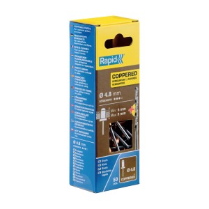 Rivetti Rapid Ramati Ø4,8 x 12 mm Confezione da 50 Pezzi