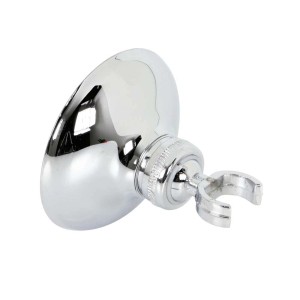 Supporto doccia cromato per accessori doccia.
