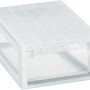 Contenitore/scatola portaoggetti t.b.t. bianco in plastica, ideale per l'organizzazione domestica.