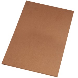 Pannello in legno marrone per taglio e progetti fai-da-te.