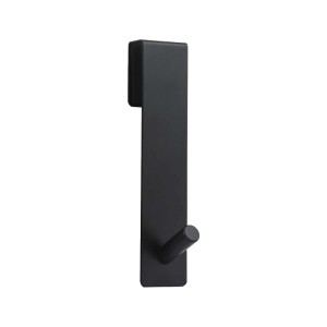 Gancio box doccia metallo 30x130x12 mm nero