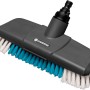 Gardena Cleansystem Spazzola rigida, antracite, con raccordo per tubo da giardino.