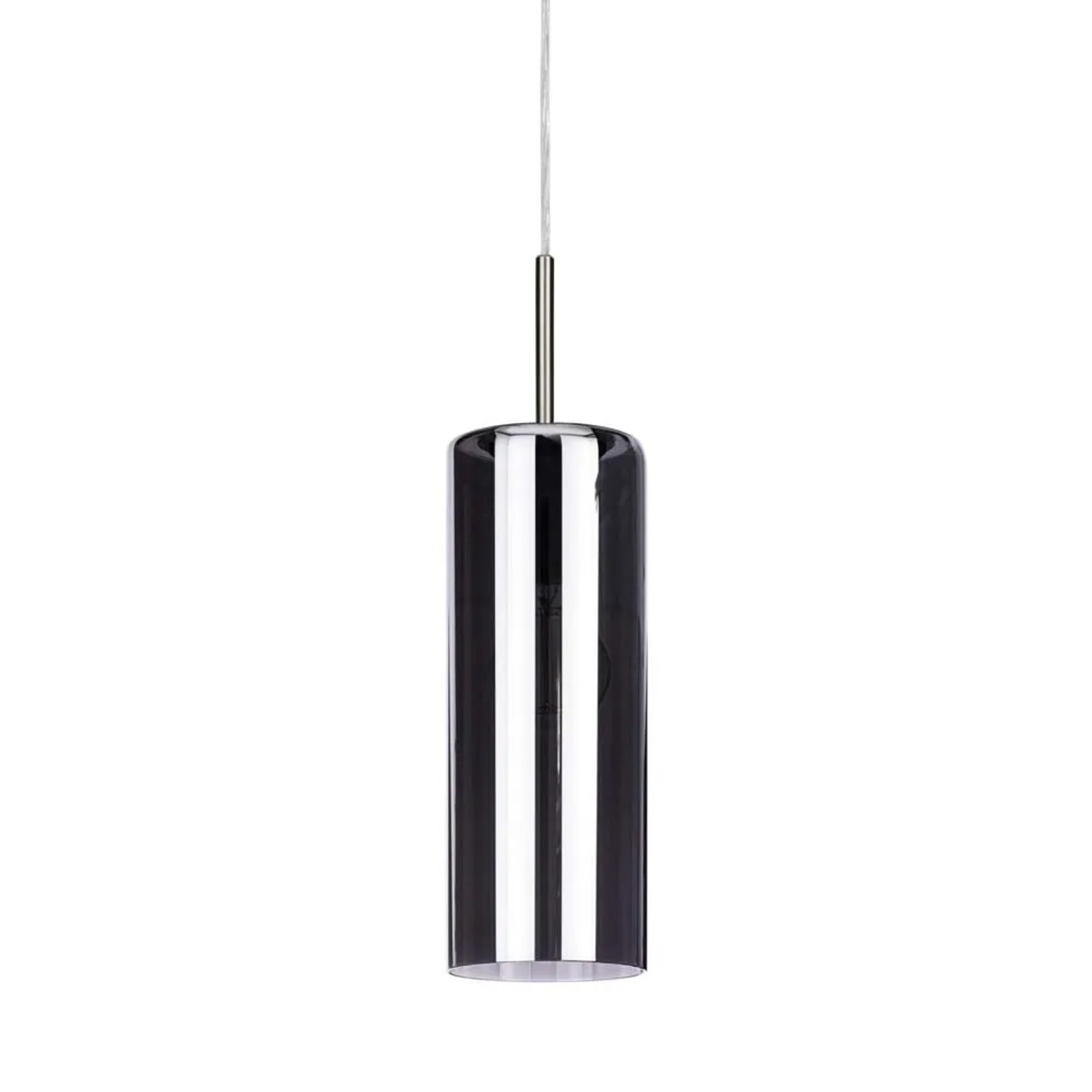 Lampadario a sospensione Eglo Selvino 3 luci L71x10xH110 cm acciaio vetro nero_3