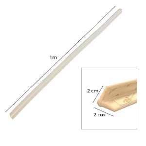 Paraspigolo da parete in silicone bianco 1 M