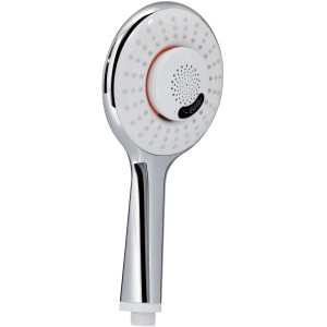 Soffione doccia t.b.t. cromato con altoparlante integrato.