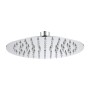Soffione doccia t.b.t. rotondo a soffitto, finitura cromata.