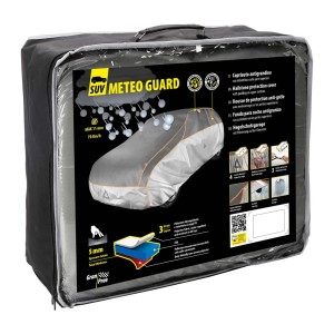Confezione di un garage antigrandine per SUV, protegge dalla grandine.