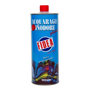 Barattolo di solvente t.b.t., inodore, 1000ml. Adatto per diluire vernici e smalti.