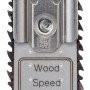 Lama per sega Bosch NanoBlade WoodSpeed 50 per tagli precisi nel legno.