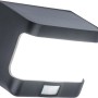 Lutec LED Solare Applique Try, nero opaco con sensore di movimento.