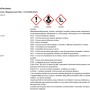 Informazioni di sicurezza: Simboli di pericolo e avvertenze per prodotti chimici.