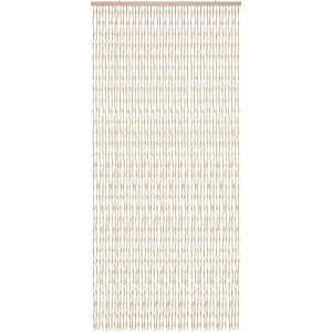 Tenda per porta t.b.t. con perline beige.