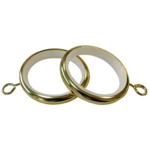 Anelli tenda Ø 28 mm ottonati lucidi 8 pz