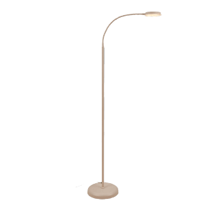 Lampada da terra a LED Brilo Megg orientabile dimmerabile touch beige 21x150 cm