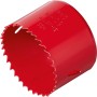 Seghe a tazza LUX Bi-Metallo rosse, Ø 57 mm, per trapani.