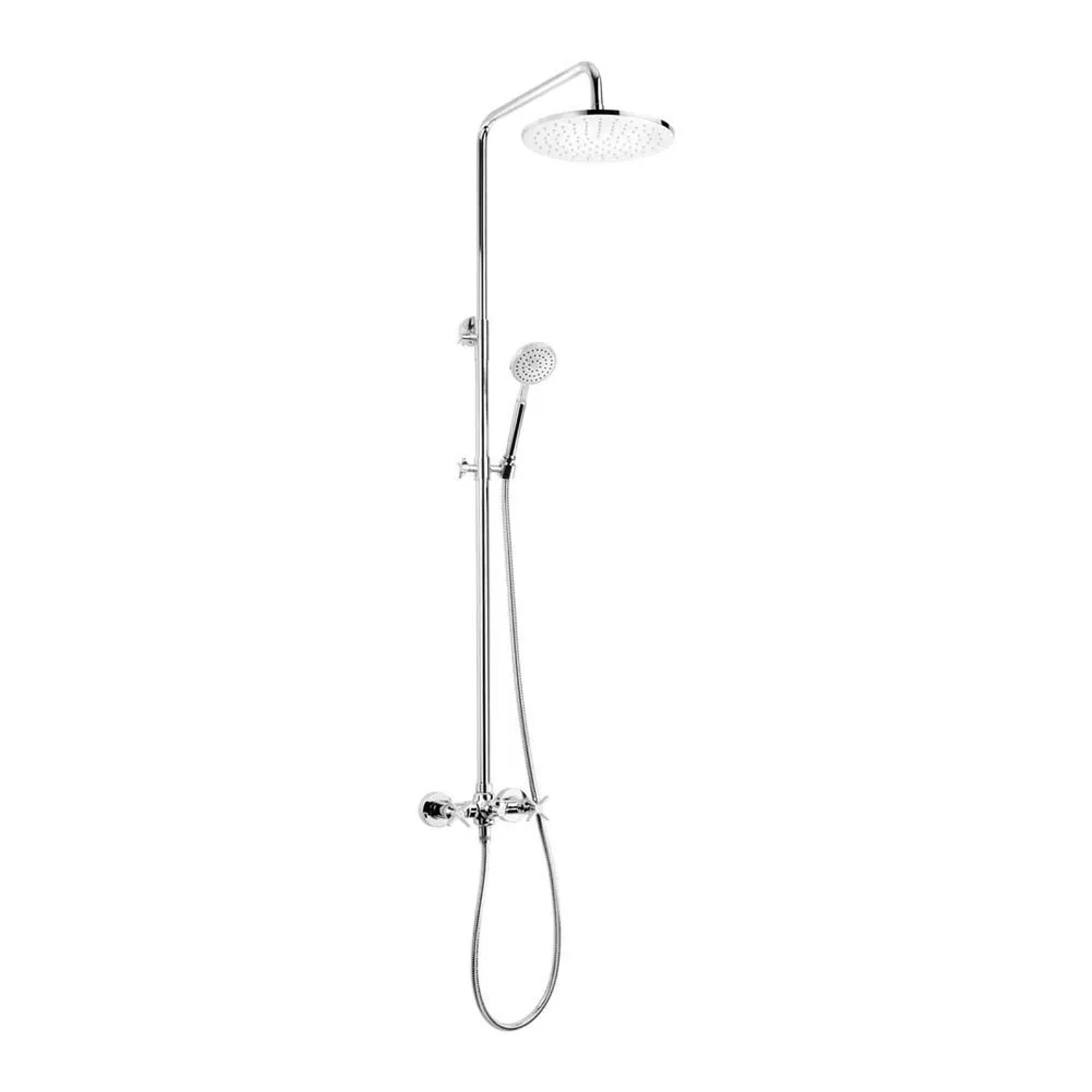 Colonna Doccia Idrostile Collezione Madruga Stile Retro Cono Cromo Ø250 Mm-image