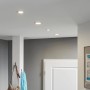 Briloner LED faretti da incasso Attach, set da 3, orientabili, bianchi, montati a soffitto.