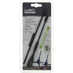 Antenna auto in alluminio nero, 11-24cm, accessori auto.