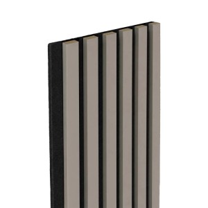 Pannello fonoassorbente decorativo Sandgrau grigio 240x30 cm Sp. 19 mm
