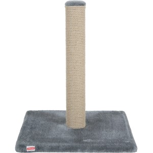 Tiragraffi grigio per gatti con tronco in sisal.