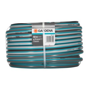 Tubo Gardena Classic, 50m, 15mm, grigio/turchese, arrotolato.