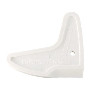 Lisciaguglie universale bianco di forma angolare per fughe larghe e sigillatura vetro.