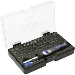 LUX Bitset Comfort, set di 73 pezzi in valigetta: cacciavite con inserti per set di utensili.