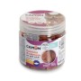 Snack per gatti Camom al salmone in confezione trasparente.