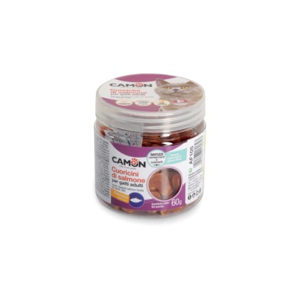 Snack per gatti Camon Coricini di salmone 60 g