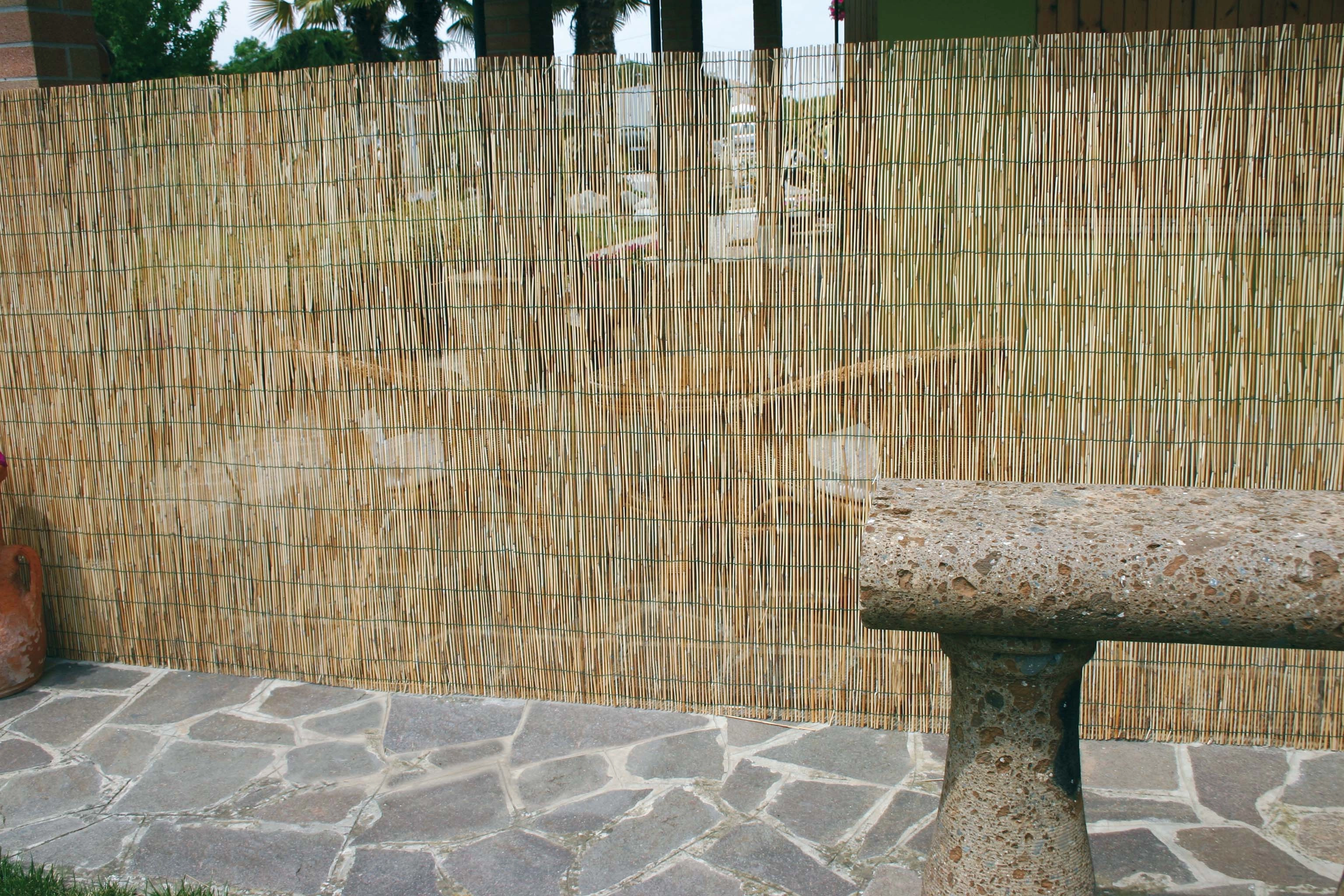 Arella bamboo naturale legata con filo nylon 2 m x 3 m