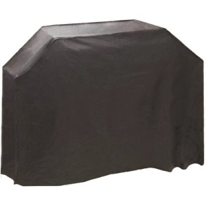 Copertura nera per accessori barbecue.