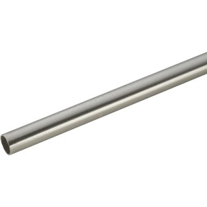 Bastone per tenda Mydeco effetto acciaio inox, 120 cm, per anelli.