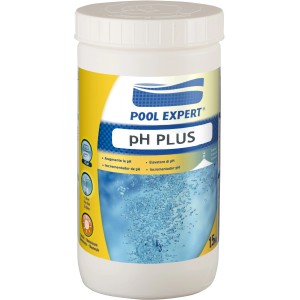 Pool Expert pH Plus per aumentare il pH della piscina. Prodotto per la cura dell'acqua.