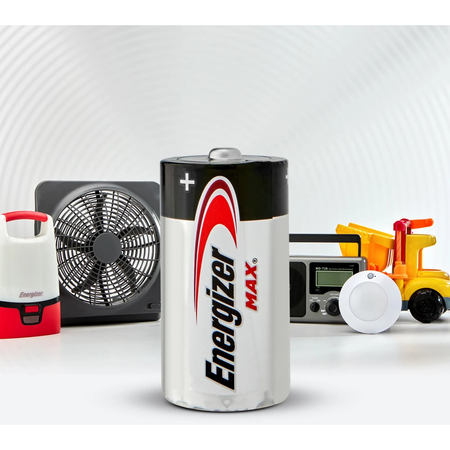 Batteria alcalina Energizer Max C Baby, confezione da 2. Batterie per dispositivi di uso quotidiano.