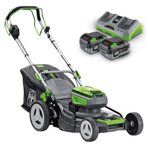 Set tosaerba a batteria LUX con 2 batterie e caricabatterie. Larghezza taglio 46 cm, 40V PowerSystem.