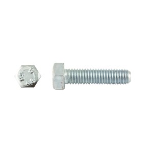 Bullone esagonale in ferro color argento, adatto a diverse applicazioni.