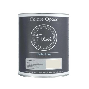 Barattolo di colore grigio t.b.t. per il fai-da-te. Pittura a gesso per mobili e pareti.