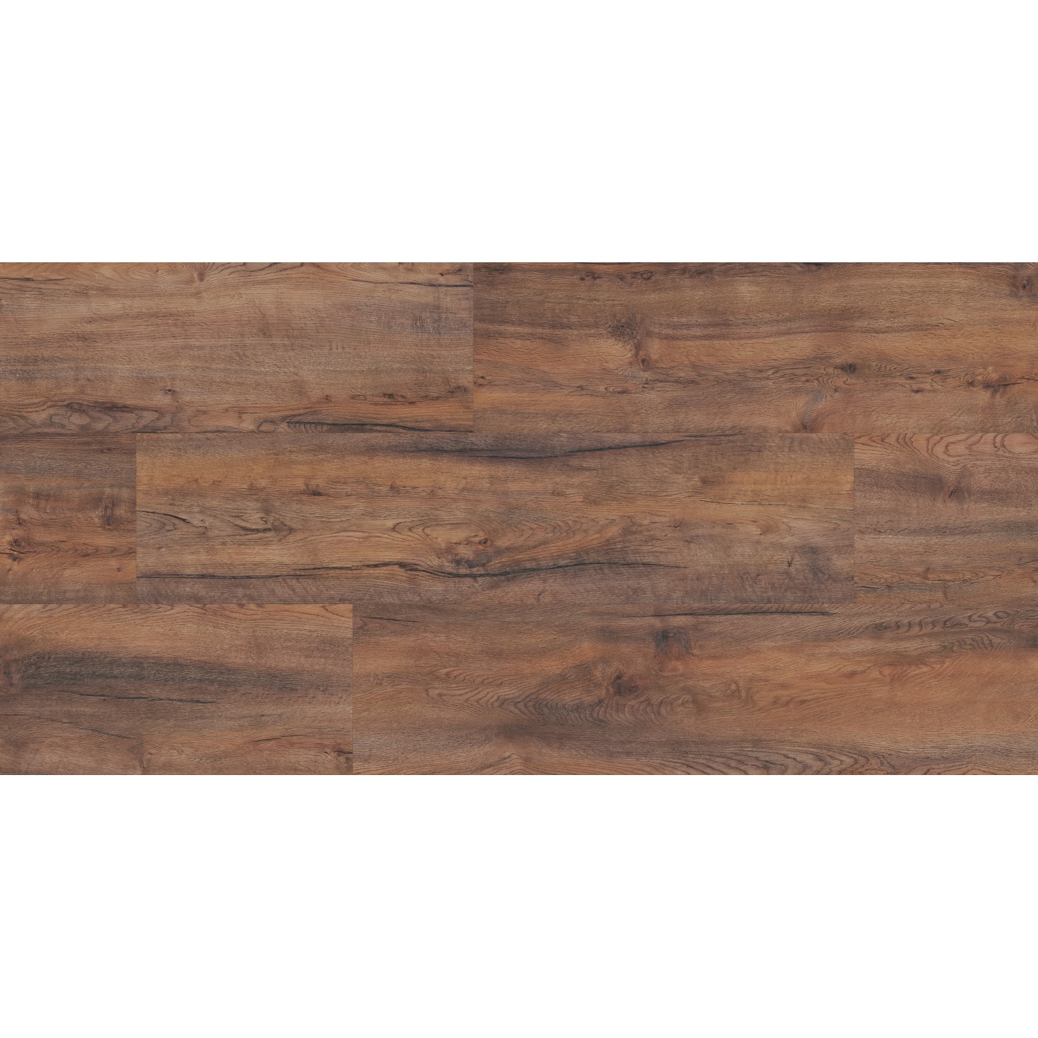 Laminato Kaindl Quercia Saloon Ellsworth, resistente all'acqua, con aspetto legno rustico e fughe.