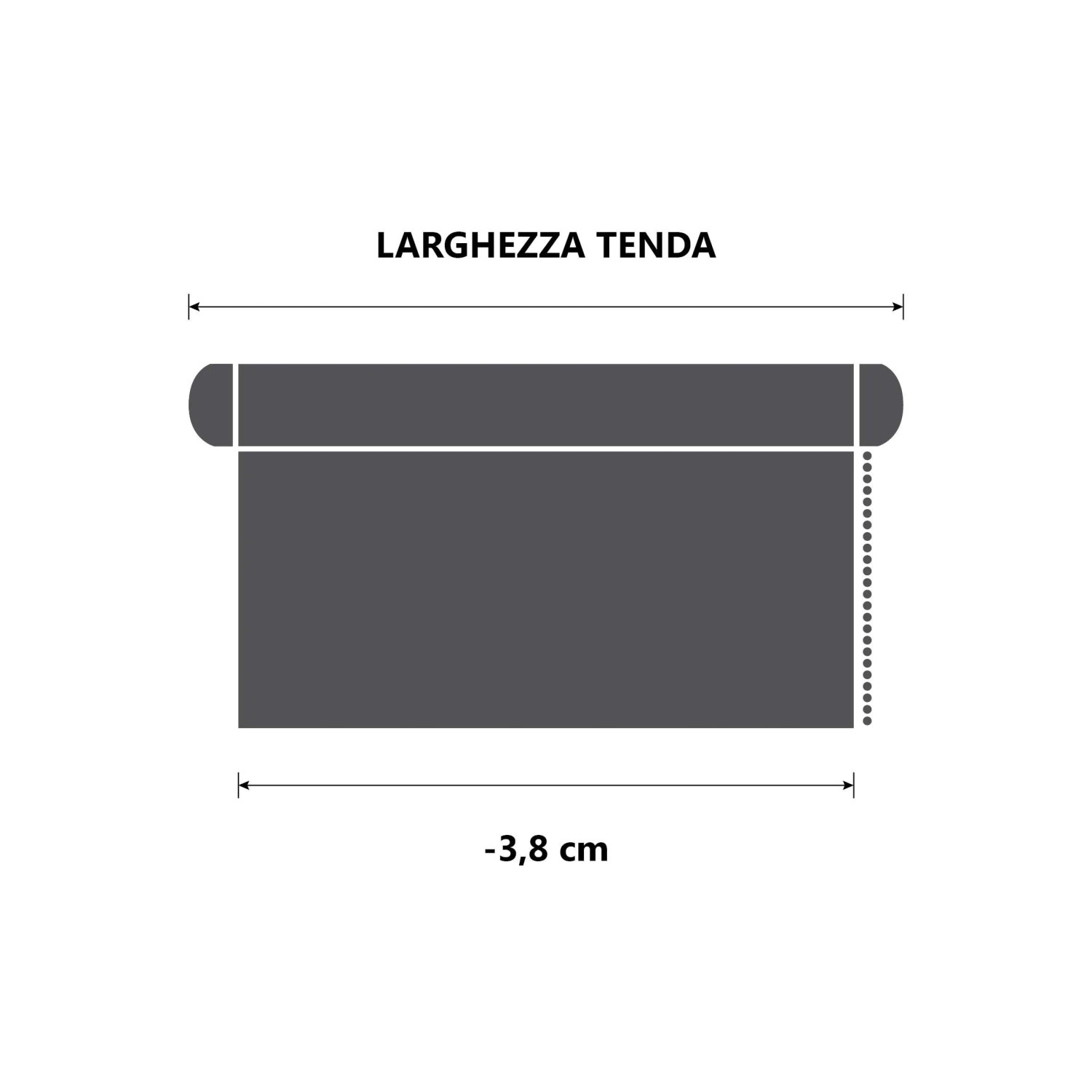 Tenda a rullo semifiltrante Rodi L 120 x H 252 cm bianco_2