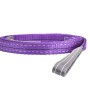 Fascia di sollevamento viola t.b.t. per carichi, arrotolata.