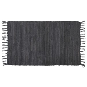 Tappeto/zerbino grigio t.b.t. con frange per cucina e ingresso.