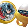Campanello per bici Batman giallo con design a fumetti per bici da bambino.