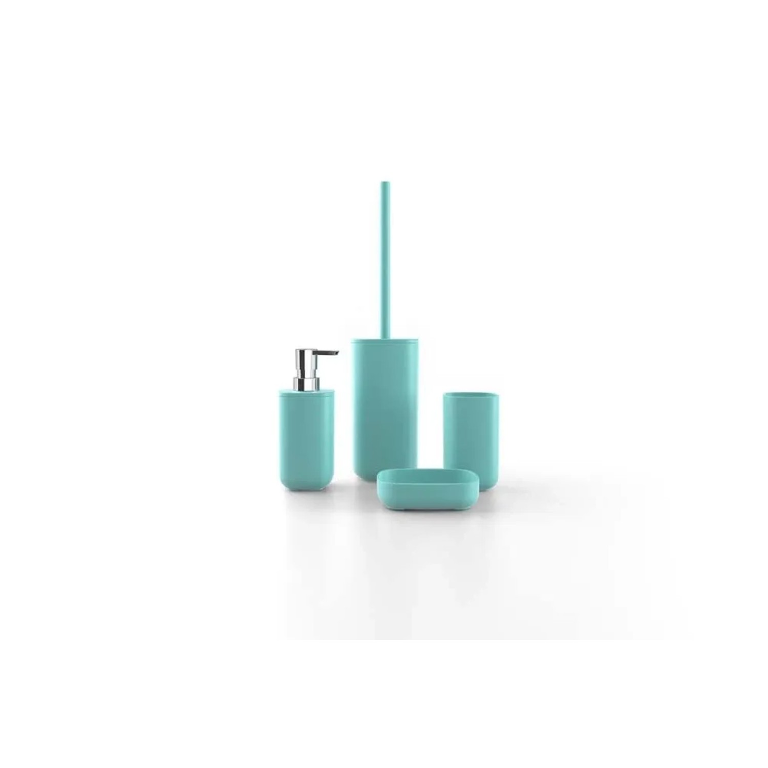 Portascopino bagno con tappo Pod H 39 cm turchese_2