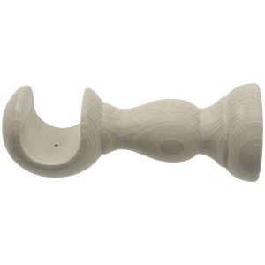 Supporto per bastone per tende in legno per montaggio a parete per tende.
