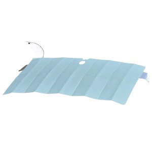 Parasole pieghevole azzurro per interni auto, accessorio auto.