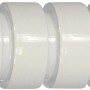 Terminale per bastone per tende Mydeco Rillcube, bianco, Ø 2 cm, per set di tende.