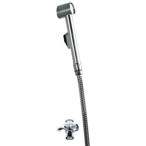 Set doccia Idrostile Rodas con supporto a parete e bidet con deviatore cromo