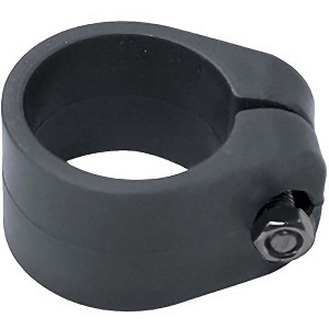 Collare nero con vite per tubi in metallo e plastica.