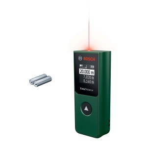 Telemetro laser Bosch EasyDistance 20 fino a 20 m con batterie.