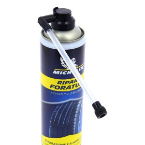 Spray riparazione pneumatici Michelin per auto, sigillante per pneumatici con tubo.
